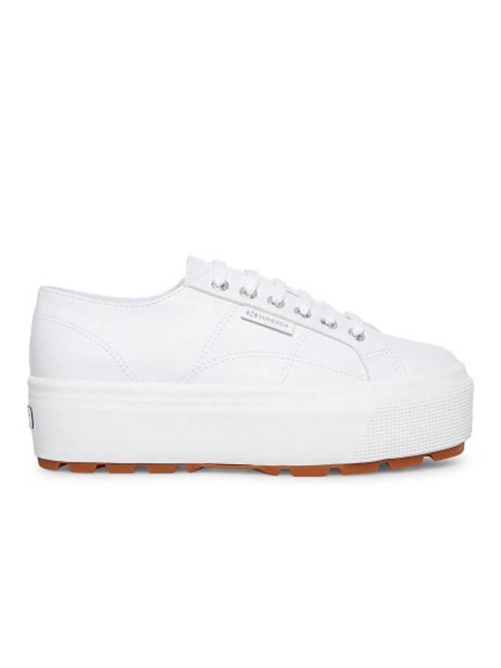 Superga 2790 Tank Nappa Leather White Sz. 38